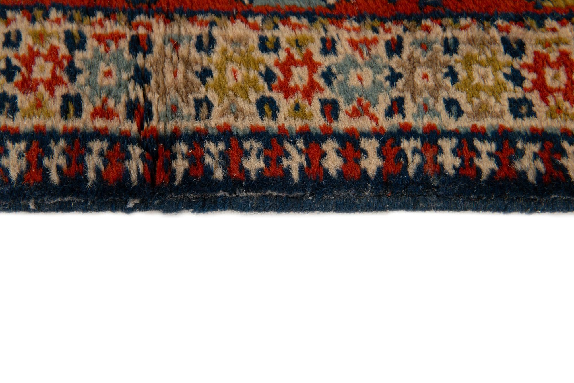 3' 4 x 11' 2 Hand Knotted Ardabil Wool Runner Rug