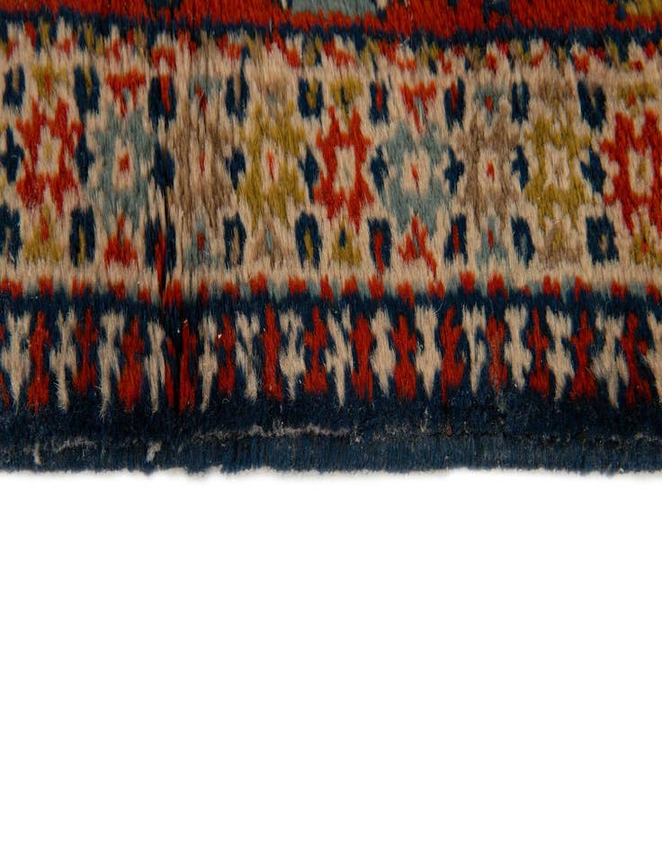 Detail image of 3' 4 x 11' 2  Hand Knotted Ardabil Wool Runner Rug
