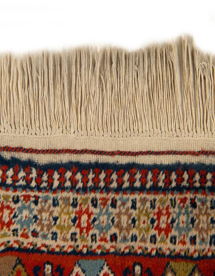 Detail image of 3' 4 x 11' 2  Hand Knotted Ardabil Wool Runner Rug