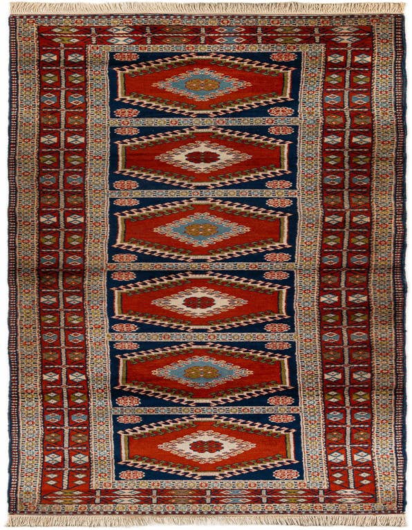 Detail image of 3' 4 x 11' 2 Hand Knotted Ardabil Wool Runner Rug