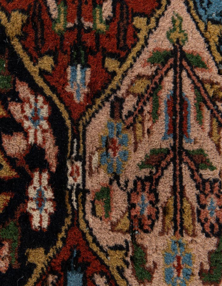 Detail image of 3' x 6' 7  Hand Knotted Bakhtiar Oriental Wool Runner Rug