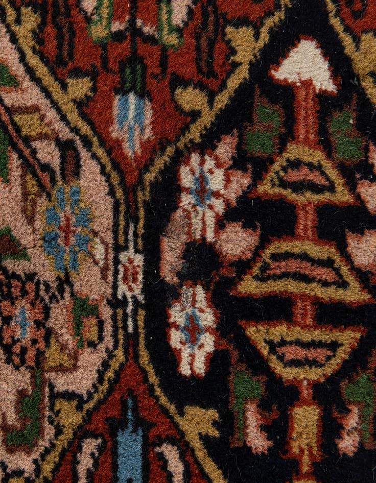 Detail image of 3' x 6' 7  Hand Knotted Bakhtiar Oriental Wool Runner Rug
