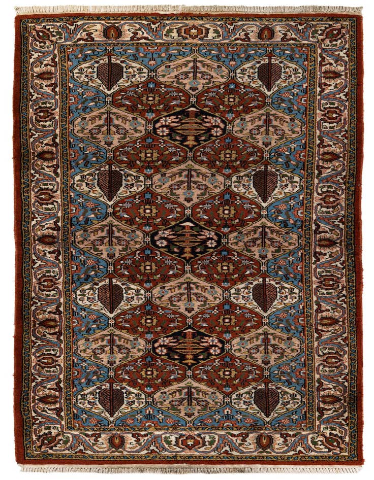 Detail image of 3' x 6' 7 Hand Knotted Bakhtiar Oriental Wool Runner Rug