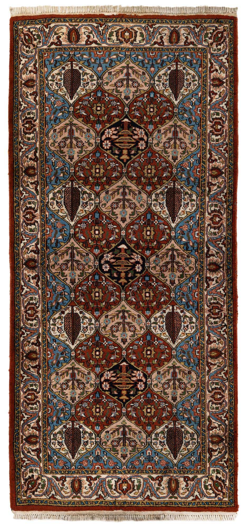 3' x 6' 7 Hand Knotted Bakhtiar Oriental Wool Runner Rug