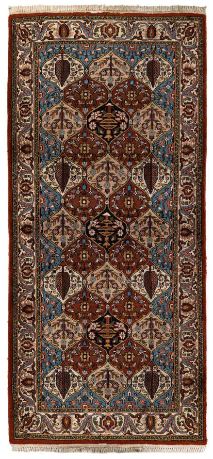 Detail image of 3' x 6' 7 Hand Knotted Bakhtiar Oriental Wool Runner Rug