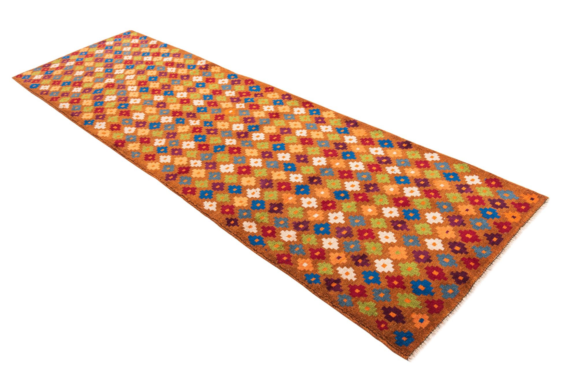 2' 10 x 9' 7 Hand Knotted Balouch Wool Runner Rug