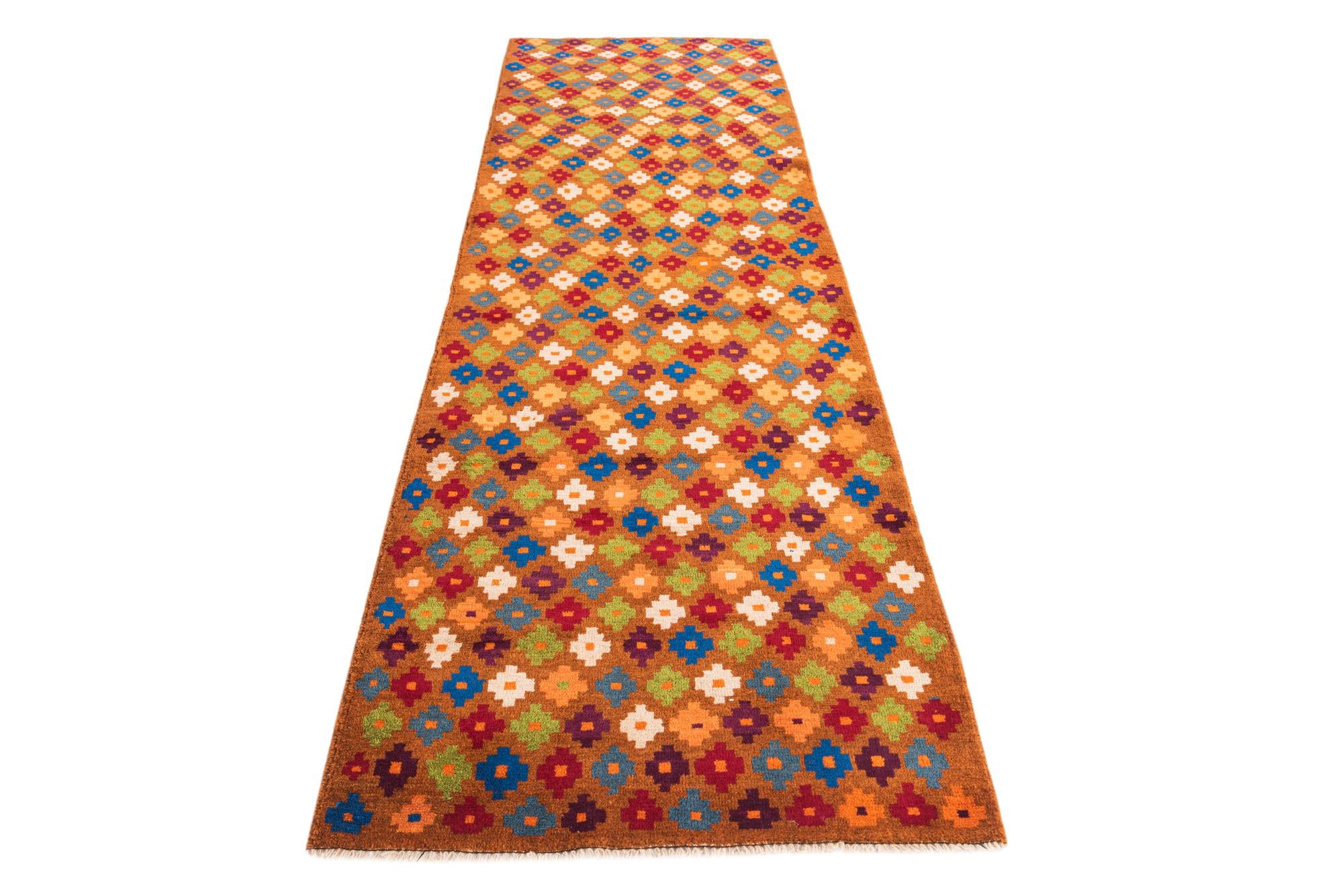 2' 10 x 9' 7 Hand Knotted Balouch Wool Runner Rug