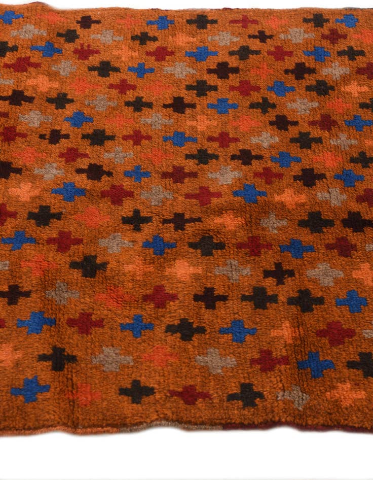 Detail image of 2' 8 x 9' 9 Hand Knotted Balouch Wool Runner Rug