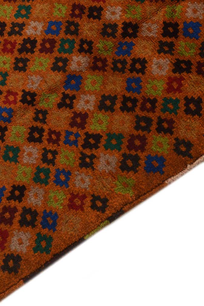 2' 8 x 9' 8 Hand Knotted Balouch Wool Runner Rug