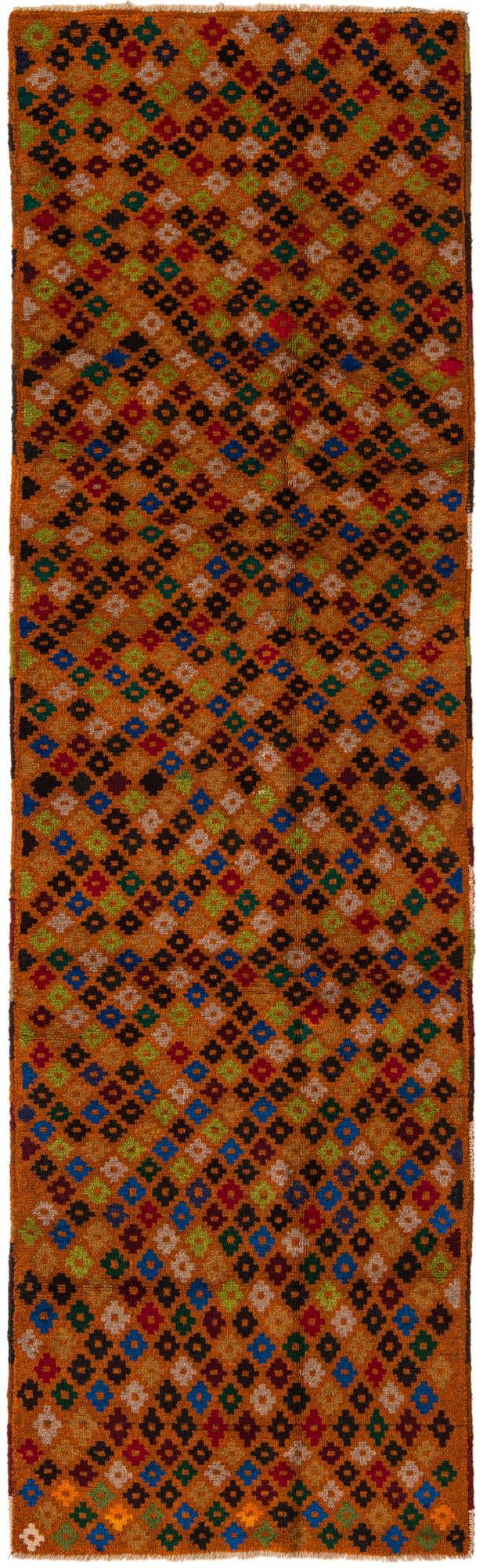 2' 8 x 9' 8 Hand Knotted Balouch Wool Runner Rug