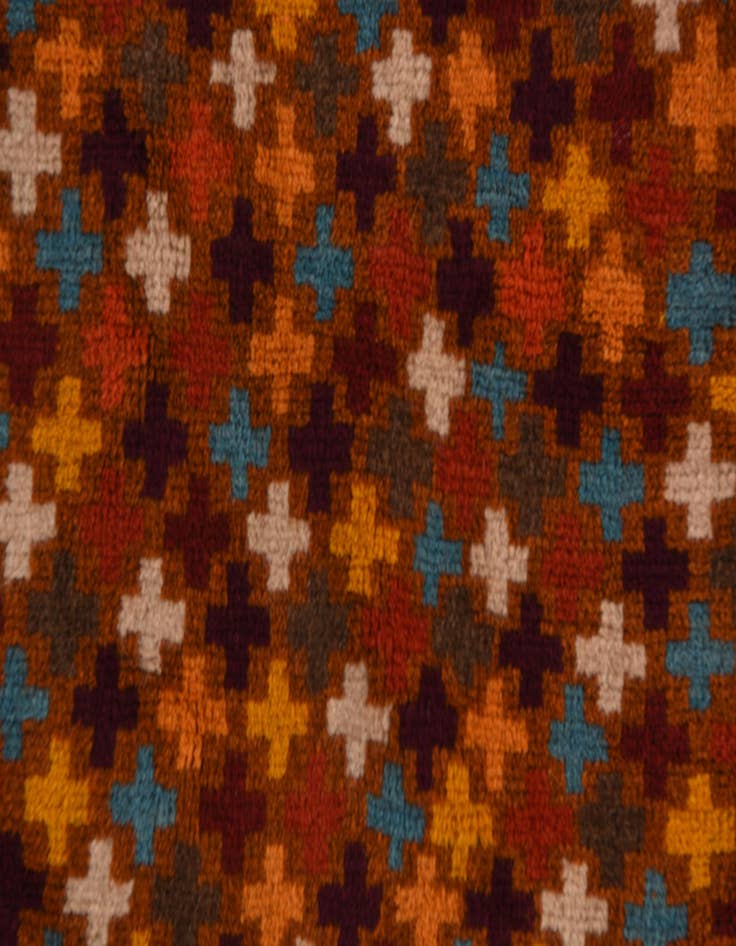 Detail image of 2' 9 x 9' 7  Hand Knotted Balouch Wool Runner Rug