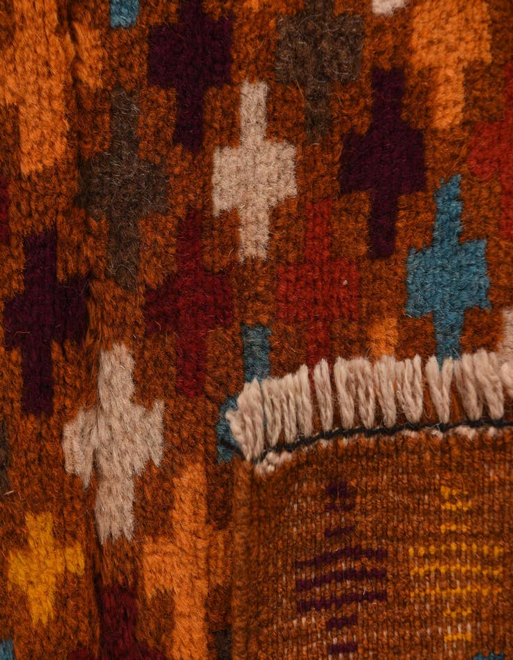 Detail image of 2' 9 x 9' 7  Hand Knotted Balouch Wool Runner Rug
