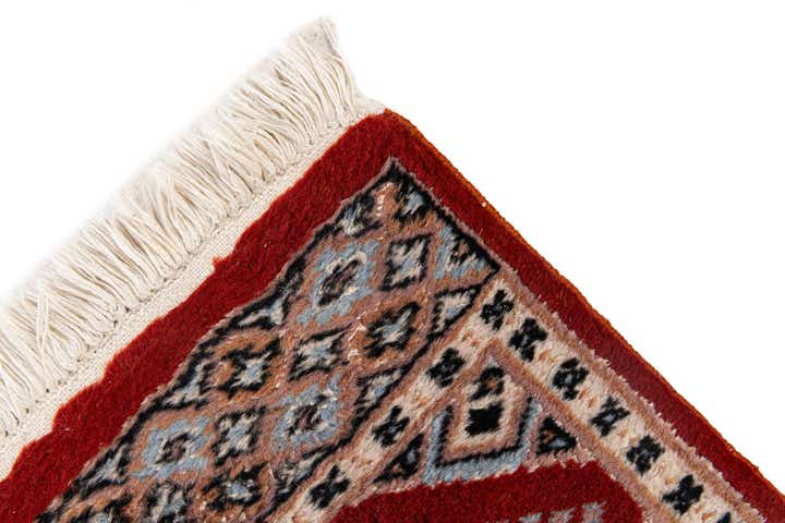 1' 1 x 4' 3 Hand Knotted Bokhara Oriental Wool Runner Rug