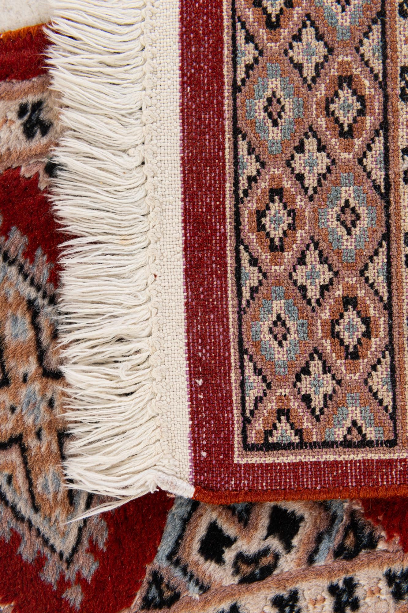 1' 1 x 4' 3 Hand Knotted Bokhara Oriental Wool Runner Rug