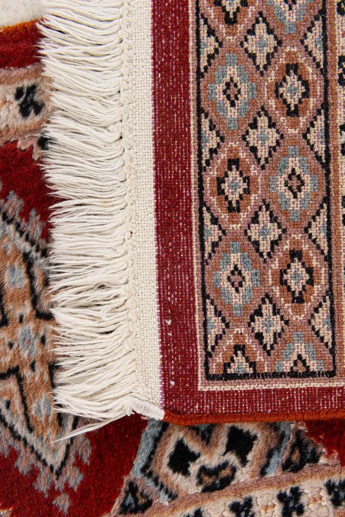 1' 1 x 4' 3 Hand Knotted Bokhara Oriental Wool Runner Rug