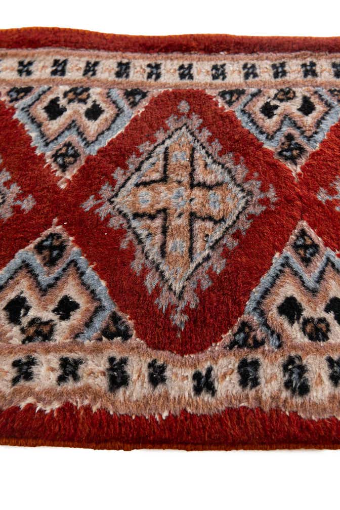 1' 1 x 4' 3 Hand Knotted Bokhara Oriental Wool Runner Rug