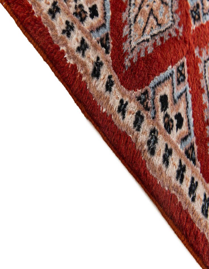 Detail image of 1' 1 x 4' 3  Hand Knotted Bokhara Oriental Wool Runner Rug