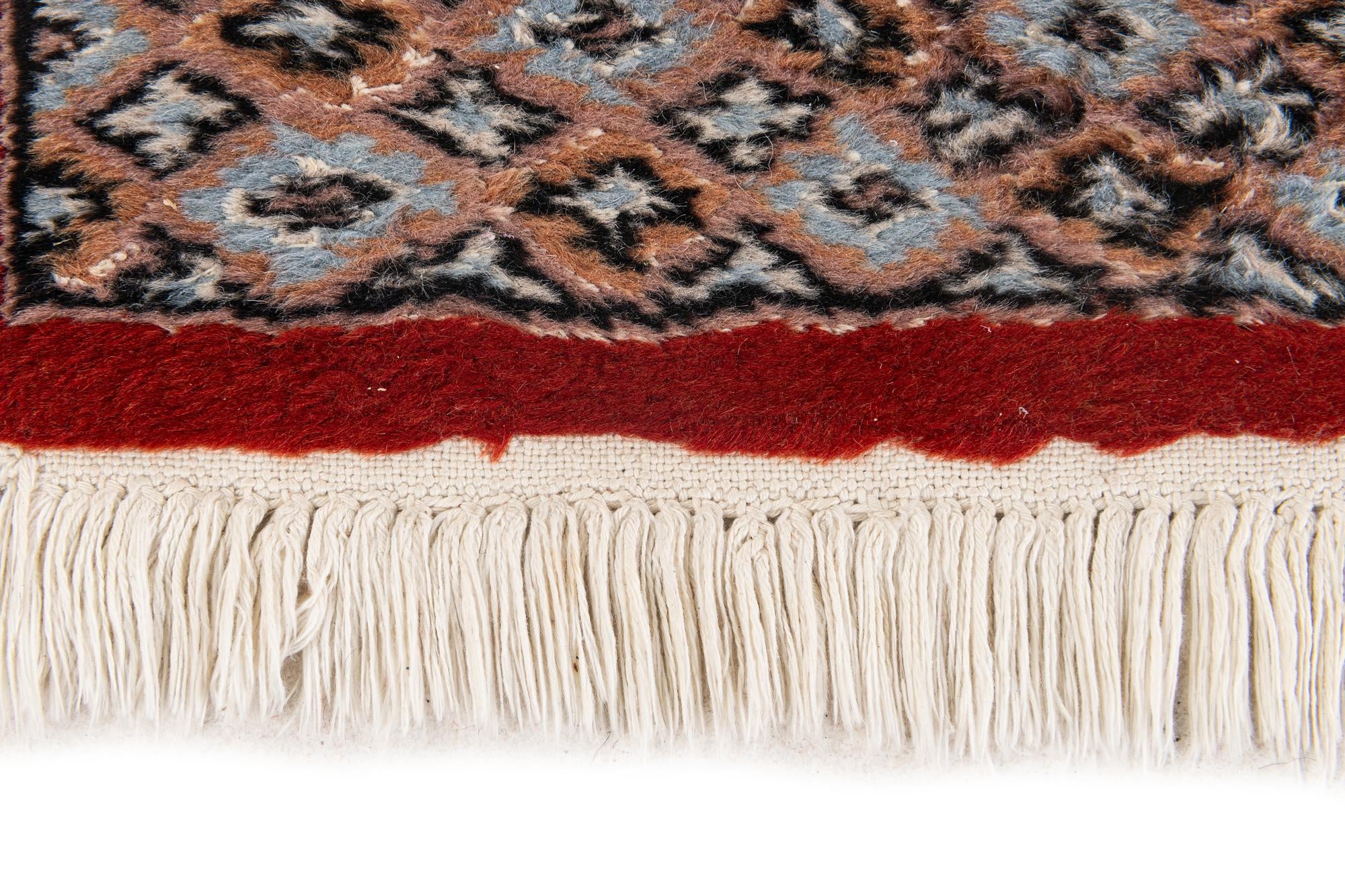 1' 1 x 4' 3 Hand Knotted Bokhara Oriental Wool Runner Rug