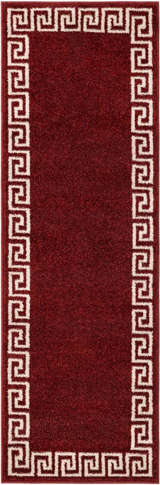 Detail image of 2' x 6' Greek Key Runner Rug