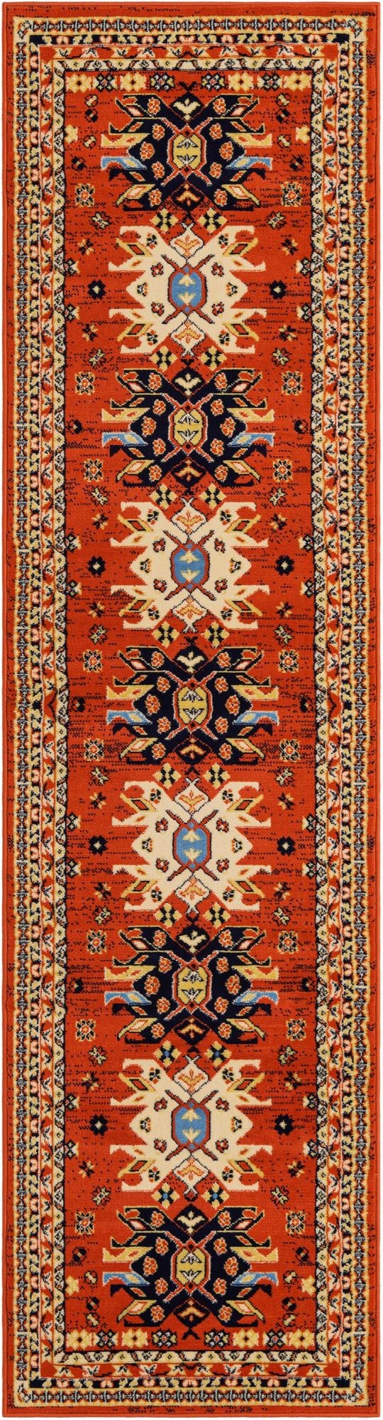 2' 7 x 10' Heris Runner Rug