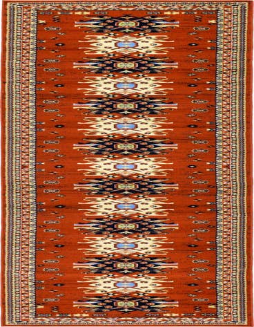 Detail image of 3' x 16' 5 Heriz Design Runner Rug