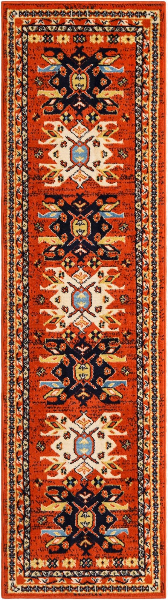2' x 8' 2 Heriz Design Runner Rug