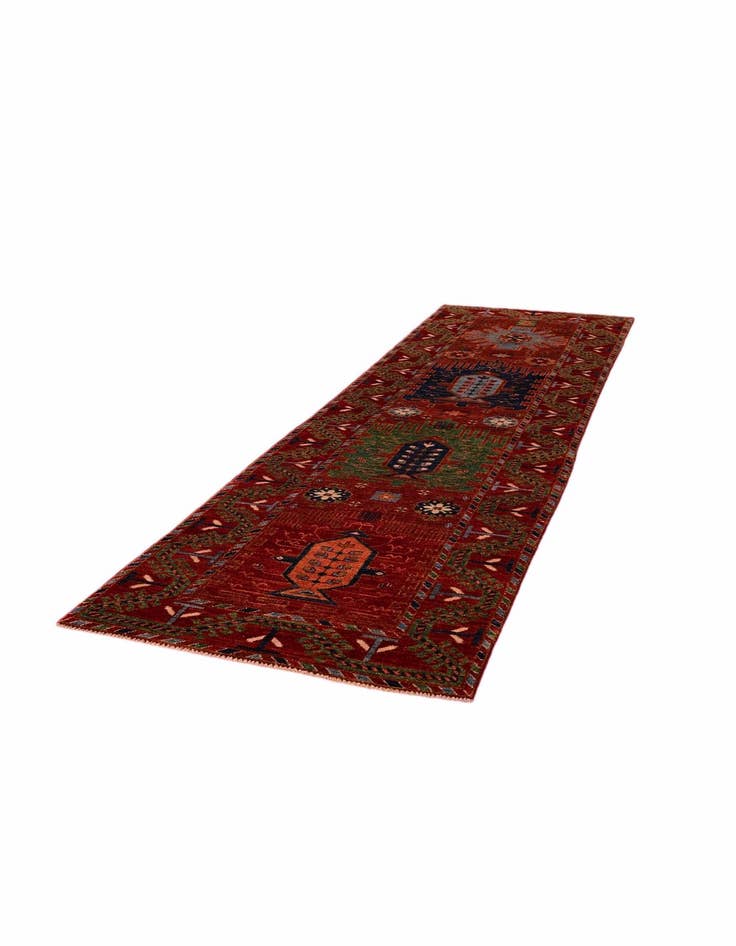 Detail image of 2' 6 x 9' 7 Hand Knotted Kazak Runner Rug