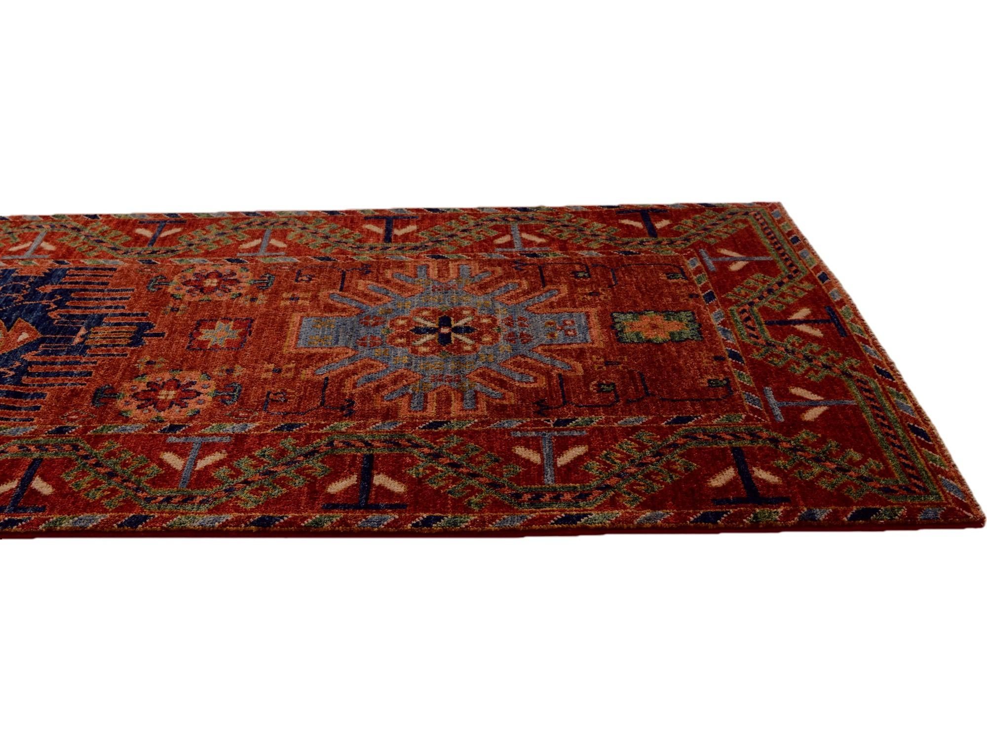 2' 6 x 9' 7 Hand Knotted Kazak Runner Rug