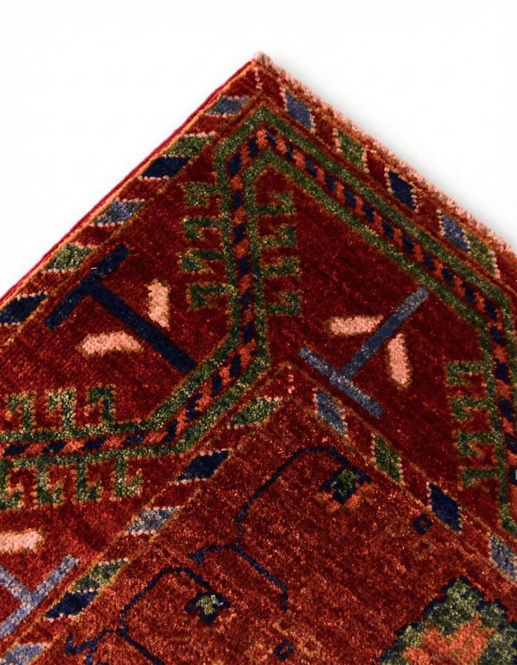 Detail image of 2' 6 x 9' 7 Hand Knotted Kazak Runner Rug