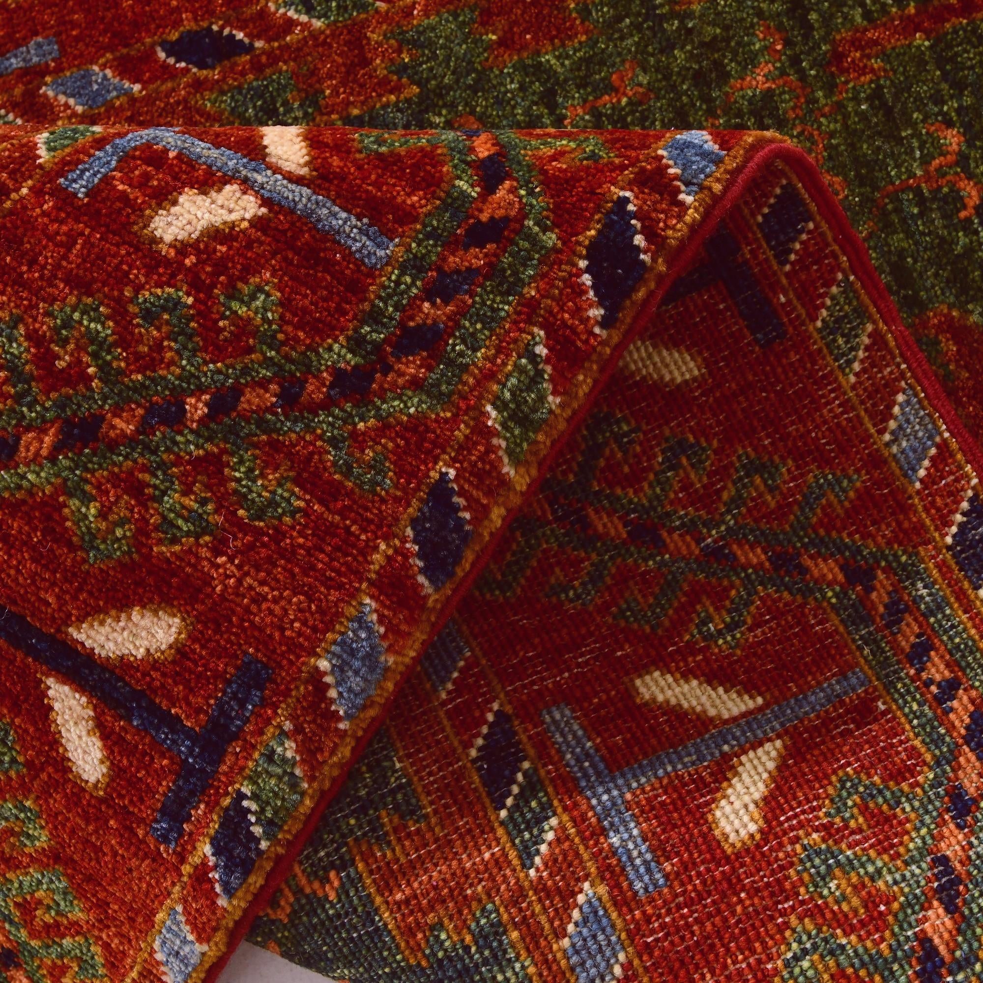 2' 6 x 9' 7 Hand Knotted Kazak Runner Rug