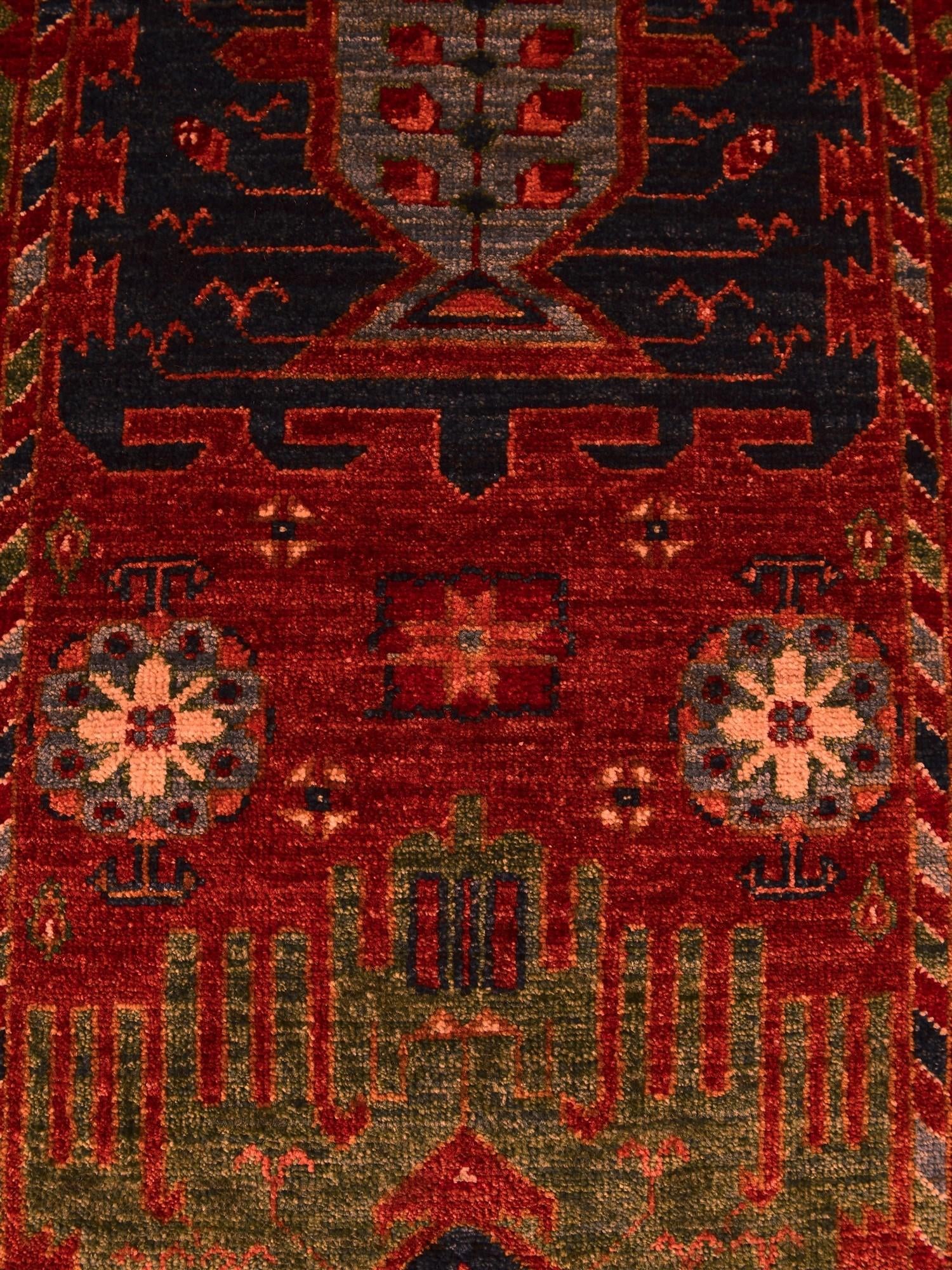 2' 6 x 9' 7 Hand Knotted Kazak Runner Rug