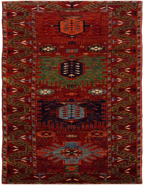 2' 6 x 9' 7 Hand Knotted Kazak Runner Rug