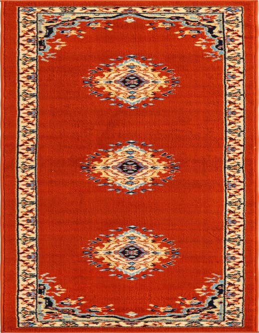 Detail image of 2' x 8' 2 Mashad Design Runner Rug