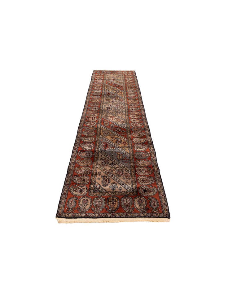 Detail image of 2' 6 x 10' 4 Hand Knotted Mood Oriental Wool Runner Rug