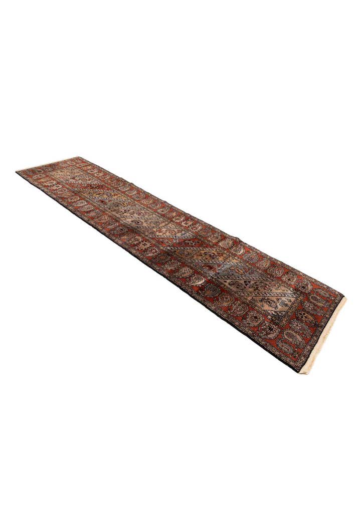 2' 6 x 10' 4 Hand Knotted Mood Oriental Wool Runner Rug