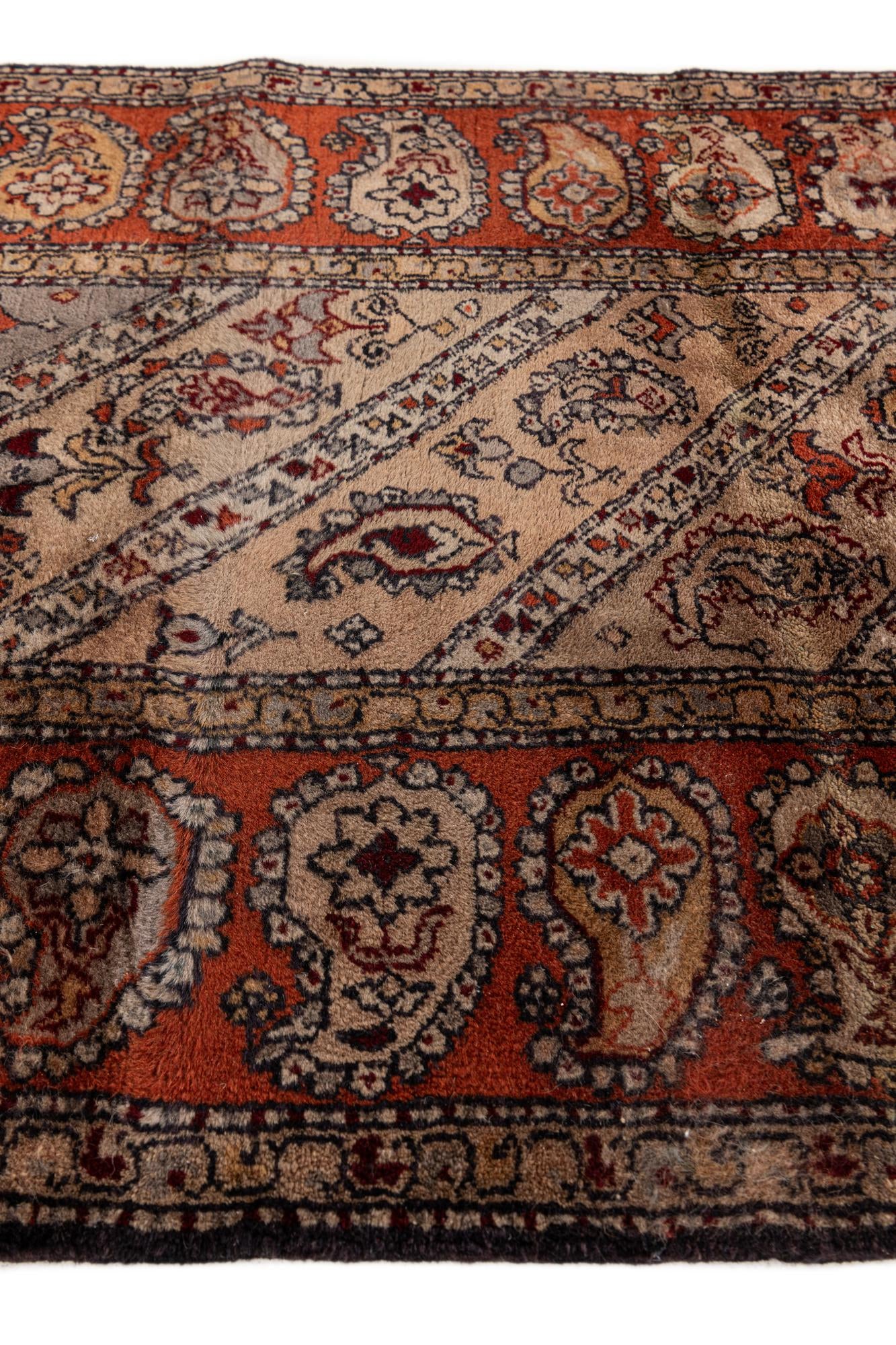 2' 6 x 10' 4 Hand Knotted Mood Oriental Wool Runner Rug