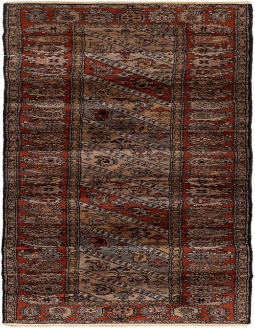 Detail image of 2' 6 x 10' 4 Hand Knotted Mood Oriental Wool Runner Rug