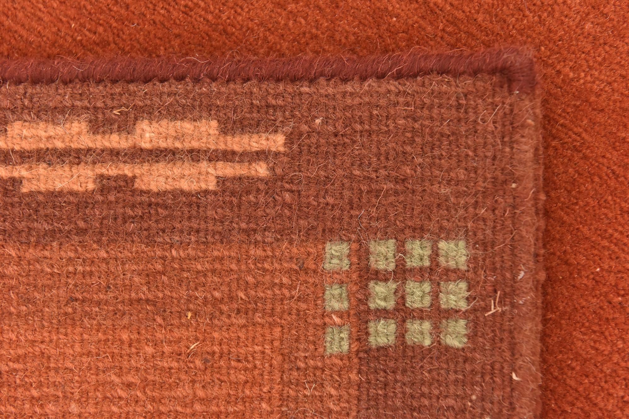 2' 4 x 4' 7 Hand Knotted Nepal Wool Runner Rug