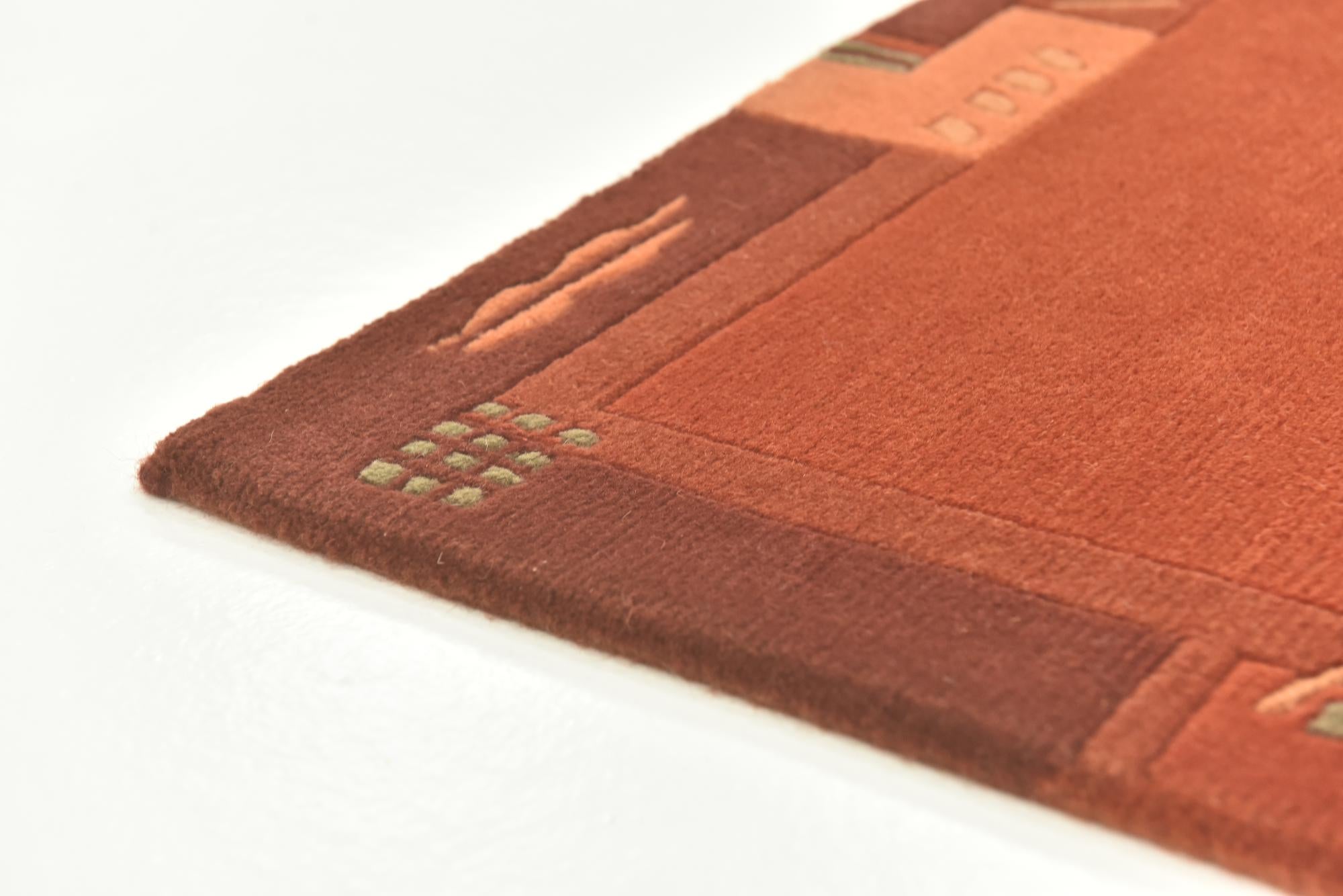 2' 4 x 4' 7 Hand Knotted Nepal Wool Runner Rug