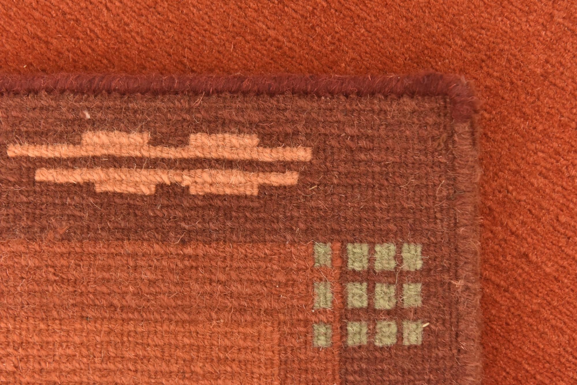 2' 4 x 4' 7 Hand Knotted Nepal Wool Runner Rug