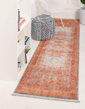 2' 7 x 10' New Vintage Runner Rug