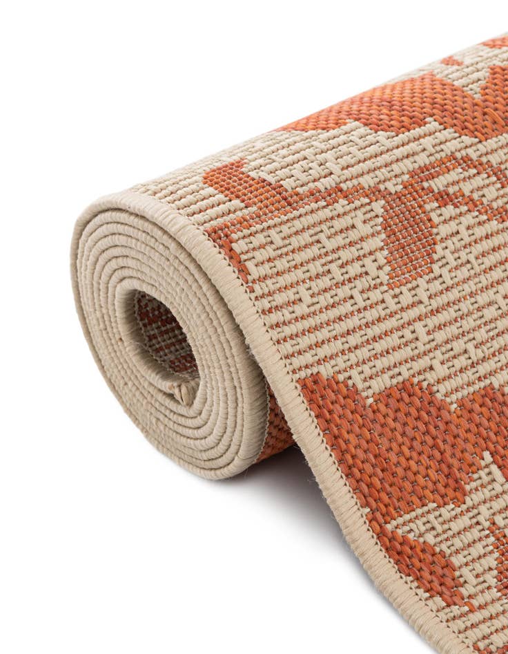 Detail image of 2' 2 x 6'  Washable Botanical Indoor / Outdoor Runner Rug