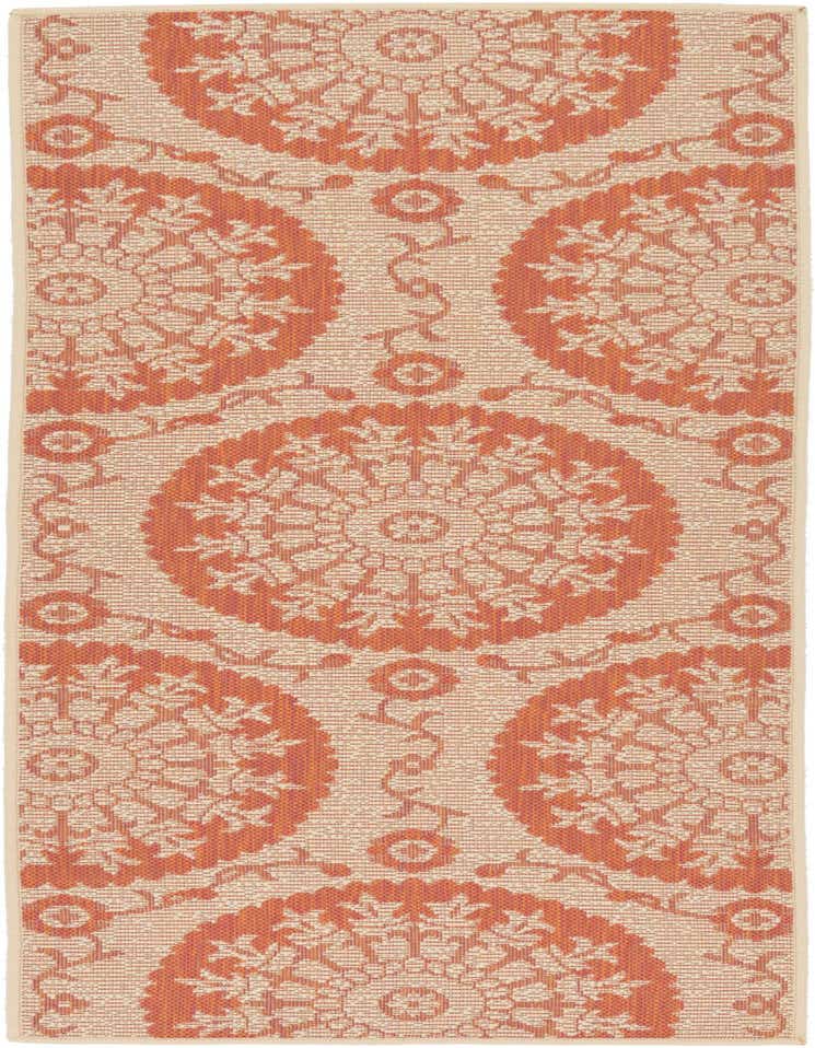 2' 2 x 6' Easy-Clean Botanical Indoor / Outdoor Runner Rug