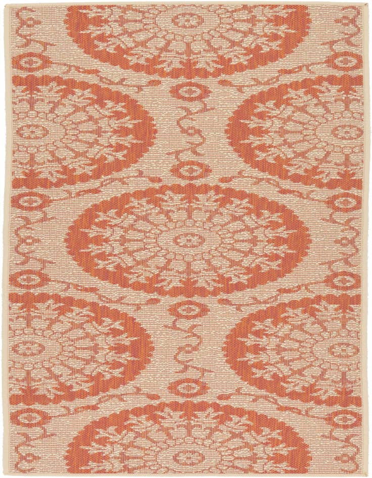 Detail image of 2' 2 x 6' Easy-Clean Botanical Indoor / Outdoor Runner Rug