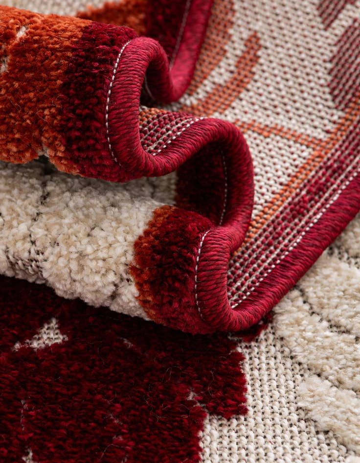 Detail image of 2' x 6'  Washable Botanical Indoor / Outdoor Runner Rug