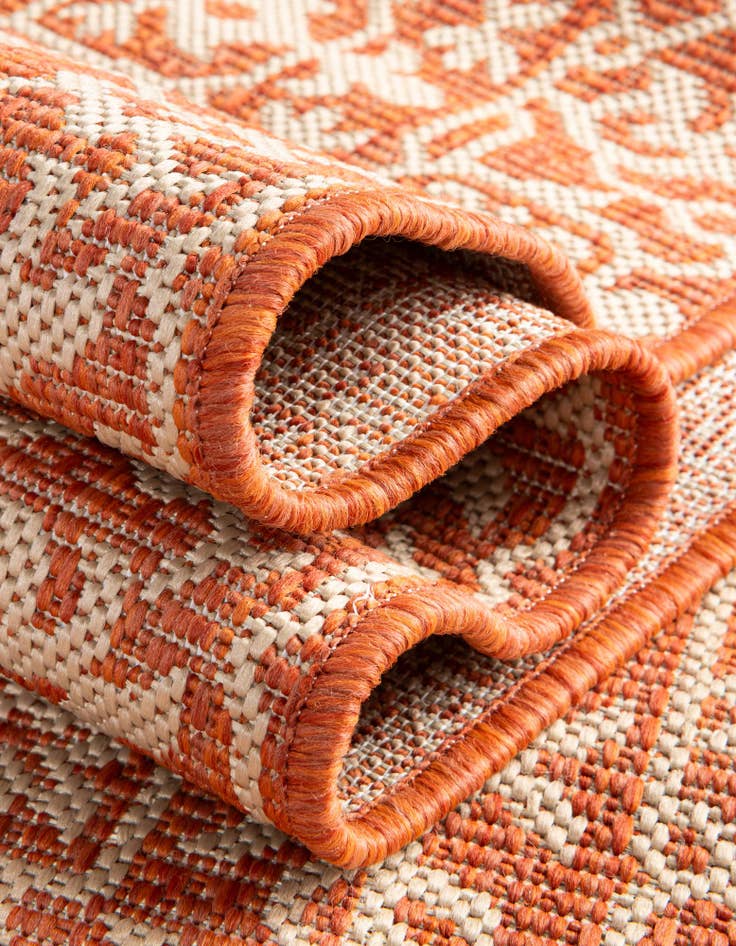 Detail image of 2' 2 x 6' Easy-Clean Botanical Indoor / Outdoor Runner Rug