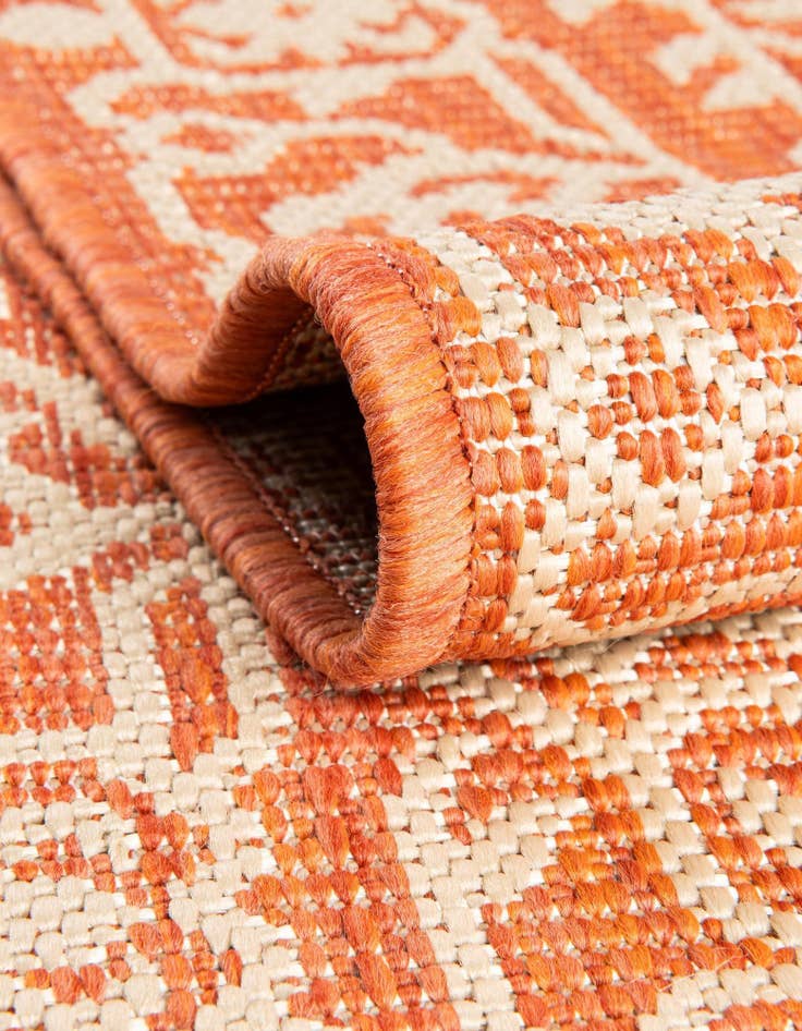 Detail image of 2' 2 x 6'  Washable Botanical Indoor / Outdoor Runner Rug