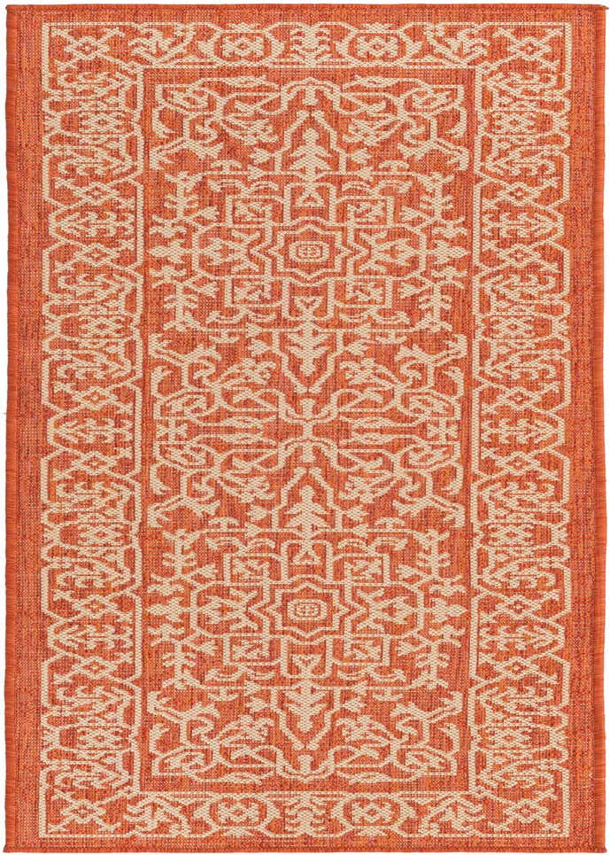 2' 2 x 6' Easy-Clean Botanical Indoor / Outdoor Runner Rug