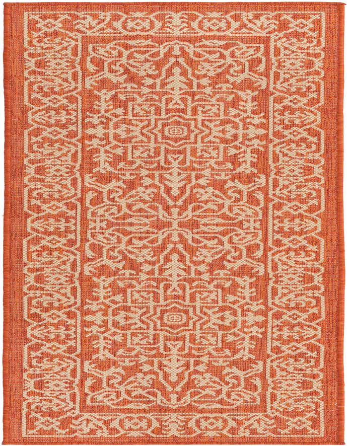2' 2 x 6' Easy-Clean Botanical Indoor / Outdoor Runner Rug