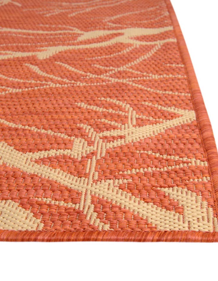 Detail image of 2' x 6' Easy-Clean Botanical Indoor / Outdoor Runner Rug